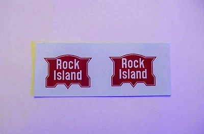 MARX ROCK ISLAND AA  F-3 DIESEL/TENDER WHITE/CLEAR WATER  2 DECAL PER SET LOOK! - Image 1 of 4