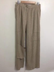 Tara Vao Pants Palerme Walnut Colour, Zip/Elastic Waist, Linen/Rayon, Size 5~20 - Picture 1 of 3