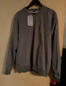 Mens Pullover Vest  Devon & Jones XL Beige. NWT GE Emblem - Picture 1 of 8