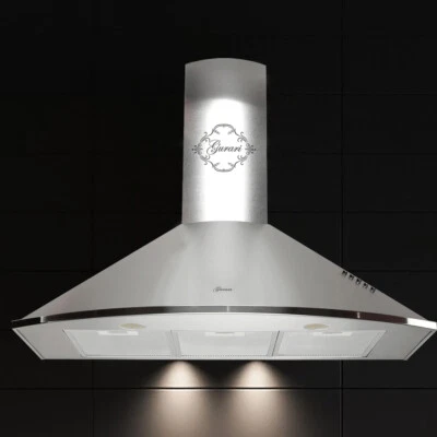 Gurari GCH 046 Dunstabzugshaube 90cm 1000m³/h Wandhaube Abzugshaube Edelstahl - Bild 1 von 4
