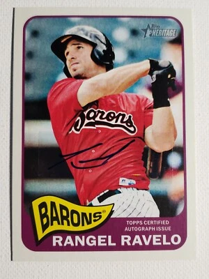 2014 Topps Heritage Minors Real One Rangel Ravelo Card Cardinals Signed Auto  - Image 1 of 3