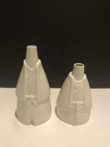 224Porcelain Brand Japan Design Hizen Yoshida Kimono Load & Princess Vase   - Picture 1 of 12