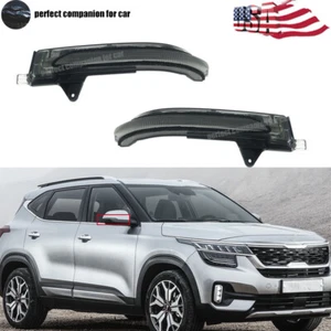 1Pair Side Rearview Mirror Signal Turn light For Kia Seltos 2020 2021 2022 - Picture 1 of 7