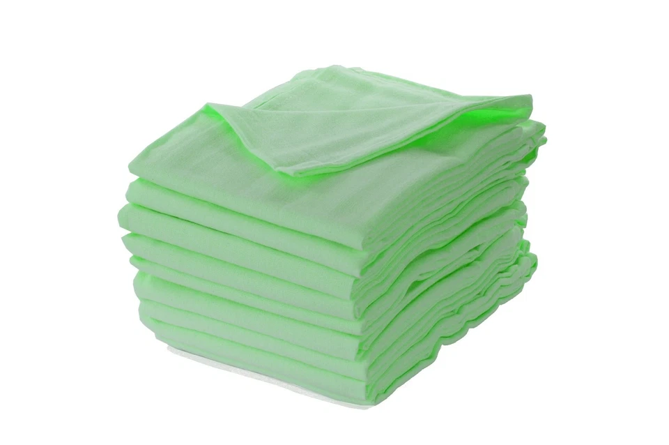 DUBISTDA.DE Moltontuch grün kochfest Spucktücher Moltontücher Mullwindeln Babyunterlage