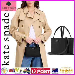 Kate Spade New York - Sam Icon Leather Mini Tote Hand Bag Black. NEW - $439 - Picture 1 of 7