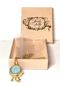 Reloj Colgante De Colección Kirks Folly Seaview Luna Shooting Stars Tono Dorado en Caja - Imagen 1 de 13