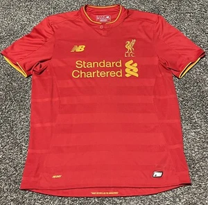 New Balance L.F.C. LFC Standard Chartered Large Short Sleeve Jersey Red #5 - Picture 1 of 6