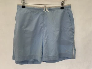 Nike Women's Polyester Baby Blue Shorts Size M - Picture 1 of 10