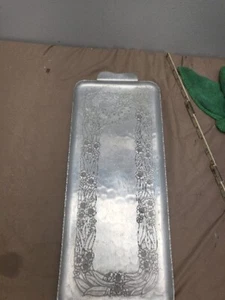 Large Everlast Forged Aluminum Serving Tray Daisies 17.5" X 7.5" - Picture 1 of 14