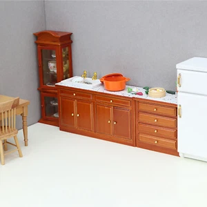 1/12 Scale Dollhouse Sink Cabinet Miniature Kitchen Island Counter SideboardhU - Picture 1 of 20