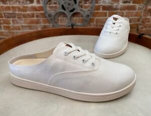 Spenco Orthotic White Canvas Slip-On Sneaker Mules Santa Rosa New
