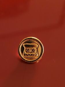 1 Vintage Chanel Classic Flap Handbag Gold  CC Purse Mini Small Button Signed 