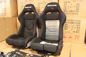 1x Bride Stradia Fiberglass Grey/Black Gradient, ADR apprv Car Racing Sport seat - Picture 1 of 12