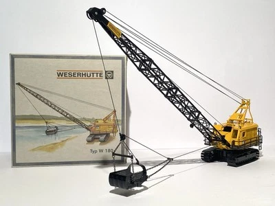 Excavadora sobre orugas Dragline W 180 2003 NZG #500 escala 1/50 fundido a presión  Foto 1 de 4
