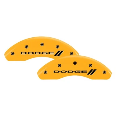 For Dodge Dart 13-16 Caliper Covers Gloss Yellow Caliper Covers w Dodge & Foto 1 de 2