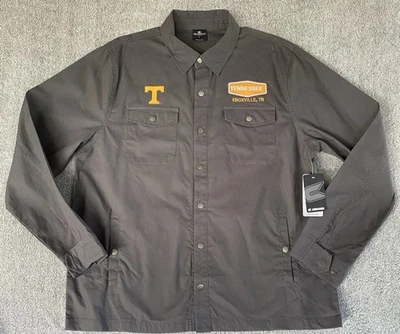 Colosseum Mens Size L Gray Tennessee Volunteers Button Up Shirt - Image 1 of 4