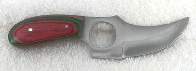 Cuchillo Colorido Nuevo SHORT SKINNER 202989MC Multicolor Madera Dedo Agujero Espiga Completa Foto 1 de 4