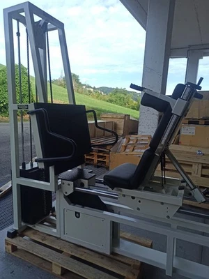 Leg Press usata Technogym. Pacco pesi 400kg. Usato Ricondizionato.  - Immagine 1 di 4