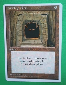 Magic the Gathering MTG Fourth (4th) Edition HOWLING MINE LP/EX RARE 1995 Nice! - Picture 1 of 4