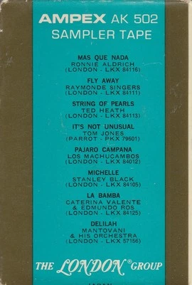 VARIOUS ARTISTS: "AMPEX SAMPLER" CASSETTE TAPE AK 502 - Image 1 of 4