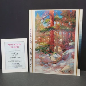 Reif Erickson - Mountain Elder - signierter Druck Jacinto Palm Springs Kalifornien CA - Bild 1 von 7