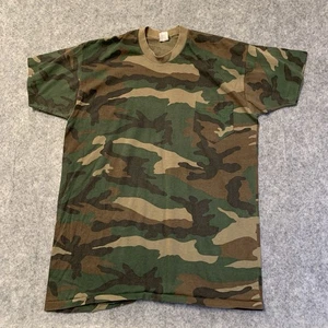 Vintage 5050 Camo T Shirt Mens L Camouflage Single Stitch Hunting Outdoors - Picture 1 of 13
