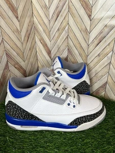 #0078 - Größe 6 - Jordan 3 Retro Mid Racer Blue / gebraucht / ohne Karton - Bild 1 von 10