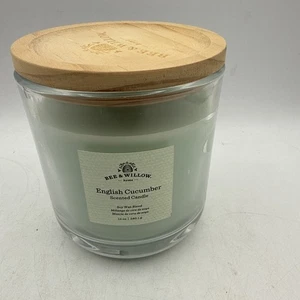 Bee & Willow Soy Wax Scented Jar Candle English Cucumber 12 oz - Picture 1 of 6