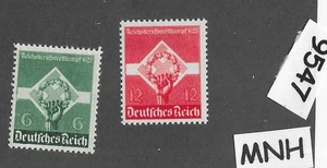 Juego de sellos MNH 454-455 1935 Alemania Tercer Reich Jóvenes Trabajadores Juventud Set #9547 - Imagen 1 de 1