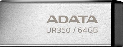 4711085945129 Adata Pendrive UR350 64GB USB3.2 Gen2 Metal czarny ADATA - Image 1 of 4