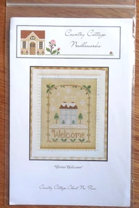 NEW Country Cottage Needleworks Cross Stitch Pattern Chart "Winter Welcome" - Picture 1 of 3