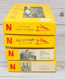 4 x Railhead Model Kits, Superior Transfer, Granary, Rock Products, Foundry, N - Picture 1 of 11