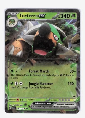 Torterra ex - (Double Rare) SV05: Temporal Forces 012/162 NM - Image 1 of 2