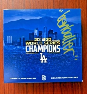 2020 Topps x Ben Baller Gold Signature Los Angeles Dodgers WS Champion Set Auto - Picture 1 of 3