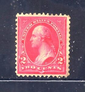 US Stamp - #252 - MH   - 2 cent 1894 type III Washington Issue  - CV $135