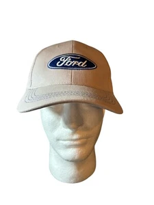 Hat Licensed Cap Ford Truck Trucks Navy Blue Bill Tan - Picture 1 of 2