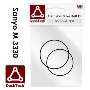 DeckTech™ Replacement Belts for Sanyo Cassette Player M 3330 M3330 M-3330 - Picture 1 of 3