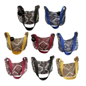 Vintage Ethnic Single Shoulder Bag for Everyday Use Crossbody Dumpling Bags - Picture 1 of 16