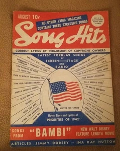 Song Hits Magazine - American Flag Issue - August, 1942 - Picture 1 of 6