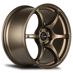 18x8.5 +35 F| 18x9.5 +38 R| Avid 1 AV-26 5x114.3 Matte Bronze Wheels (Set of 4) - Picture 1 of 3