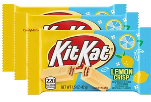 Kit Kat Limón Kit Kat Pascua EDICIÓN LIMITADA Limón Crujiente 1.5 OZ TRES paquetes - Imagen 1 de 1