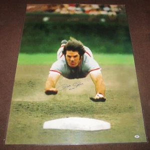 Pete Rose "4256 Hits" Signed 30 x 40 Large Photograph, Psa/dna Coa!! - Picture 1 of 1
