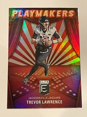 2022 Panini Donruss Elite Jaguars Trevor Lawrence Playmakers Insert #PM-11 - Image 1 of 2