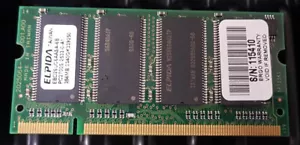 ELPIDA 256MB PC2700 333MHZ DDR1 LAPTOP MEMORY RAM SO-DIMM EBD26UC6AASA-6B DDR - Picture 1 of 1