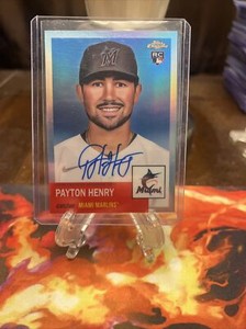 2022 Topps Chrome Platinum Anniversary Payton Henry RC Refractor Auto /199