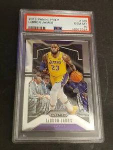 2019-20 Prizm Lebron James #129 PSA 10 GEM MINT Lakers I92 - Picture 1 of 2