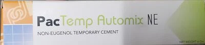 PAC-DENT, INC. PacTemp Automix Non-Eugenol Resin Based Temporary Cement, 6 Gm & 15xTips #PD-130