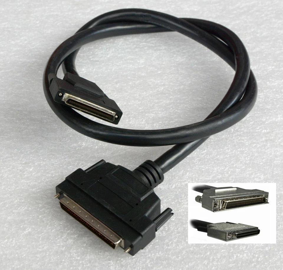 3M SCSI UW ULTRA WIDE CABLE KABEL 68-PIN MALE  -  68 MINI STECKER VHDCI KAB21-3 - Bild 1 von 1