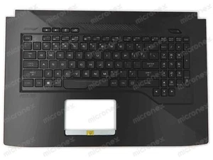 FOR Asus ROG Strix GL703VM Palmrest Keyboard LED RGB US-International black - Picture 1 of 2