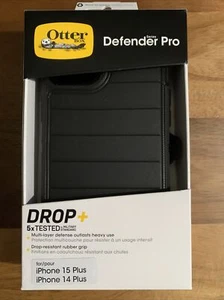 Funda OtterBox Defender Pro para Apple iPhone 15 Plus / 14 Plus Negra Genuina Nueva - Imagen 1 de 4